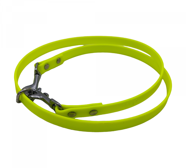 Attache jaune fluo en Biothane pour pierre à sel – Cheval – Urban Pet Factory