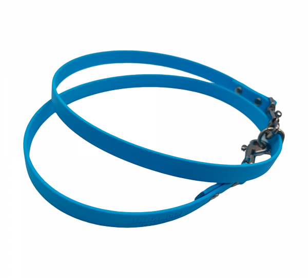 Attache bleue en Biothane pour pierre à sel – Cheval – Urban Pet Factory