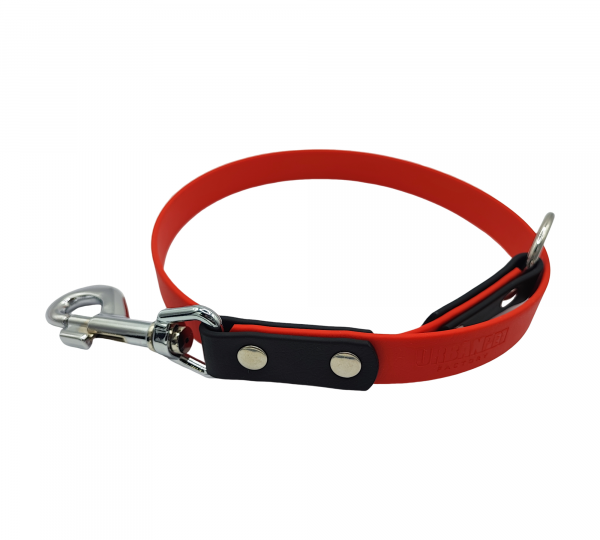 Attache pour pierre à sel en Biothane rouge et noir – 19 mm – Cheval – Urban Pet Factory
