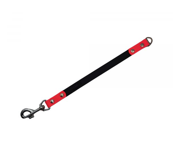 Coupleur pour chien en Biothane noir et rose – Urban Pet Factory