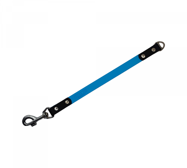 Coupleur pour chien en Biothane bleu et noir – Urban Pet Factory