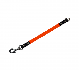 Coupleur pour chien en Biothane orange fluo et noir – Urban Pet Factory