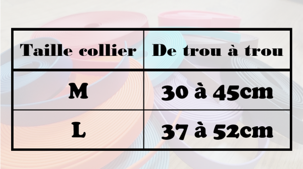 Guide des tailles de colliers pour chiens UrbanPet Factory – Tailles M et L