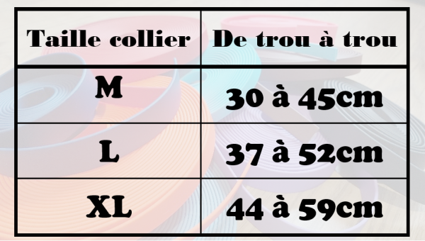 Guide des tailles de colliers pour chiens UrbanPet Factory – Tailles M, L et XL