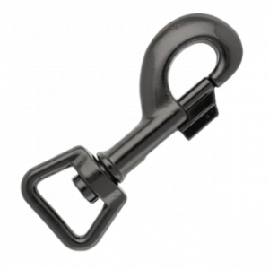 Mousqueton noir pivotant en métal pour accessoires UrbanPet Factory