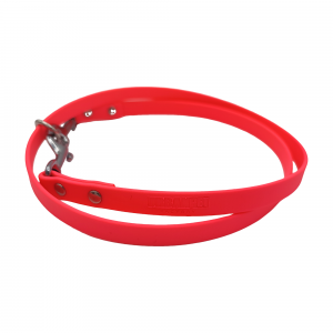 Attache pierre de sel rose fluo - 13mm