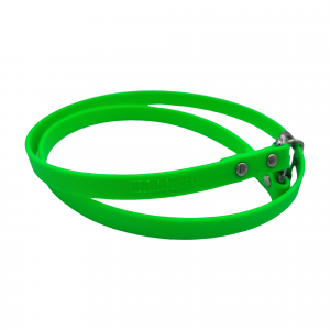 Attache pierre de sel vert fluo - 13mm