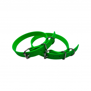 Collier M vert fluo - BASIC (boucle rouleau, sans œillet) - 19mm