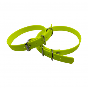 Collier L jaune fluo - BASIC (boucle rouleau, sans œillet) - 19mm