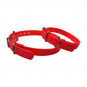 Collier L rose fluo - BASIC (boucle rouleau, sans œillet) - 19mm