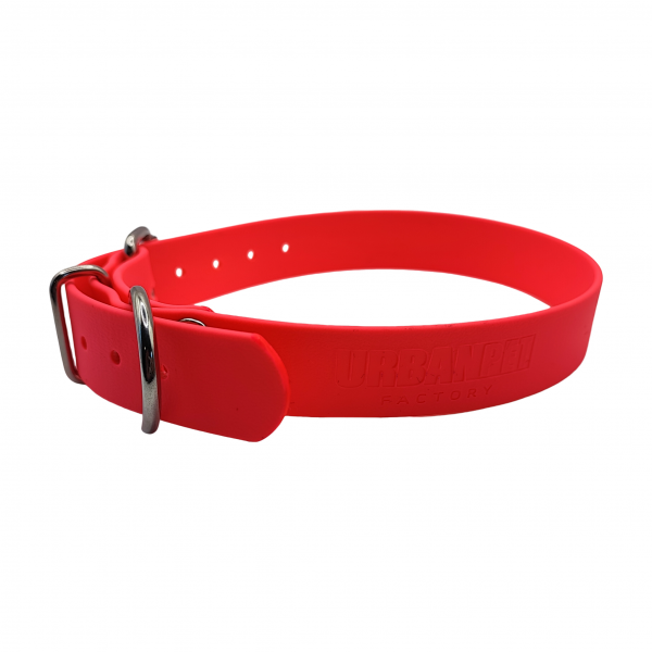 Collier XL rose fluo - BASIC (boucle rouleau, sans œillet) - 25mm – Image 2