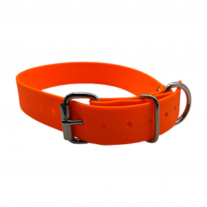 Collier XL orange - BASIC (boucle rouleau, sans œillet) - 25mm