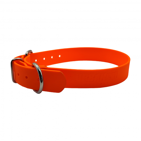 Collier XL orange - BASIC (boucle rouleau, sans œillet) - 25mm – Image 2