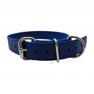 Collier L bleu marine - BASIC (boucle rouleau, sans œillet) - 25mm