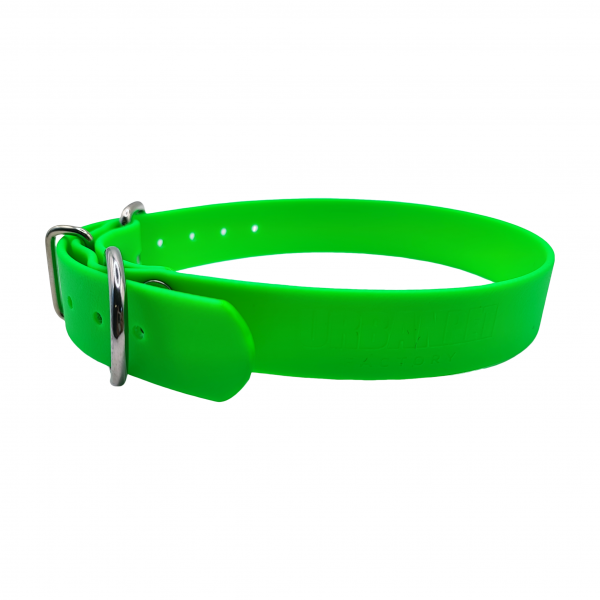 Collier XL vert fluo - BASIC (boucle rouleau, sans œillet) - 25mm – Image 2