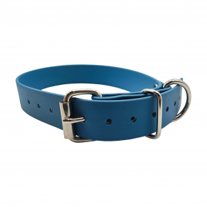 Collier L bleu pétrole - BASIC (boucle rouleau, sans œillet) - 25mm