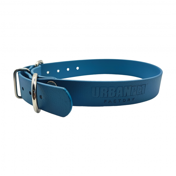 Collier L bleu pétrole - BASIC (boucle rouleau, sans œillet) - 25mm – Image 2