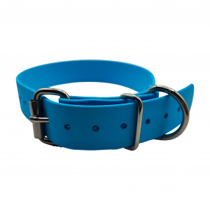 Collier L bleu ciel - BASIC (boucle rouleau, sans œillet) - 25mm