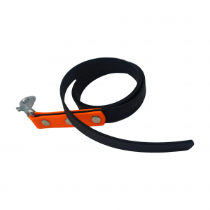 Longe sans poignée noir et orange - 1m