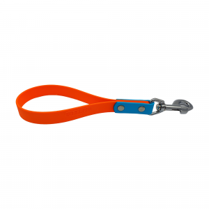 Poignée double orange et bleu ciel - 19mm