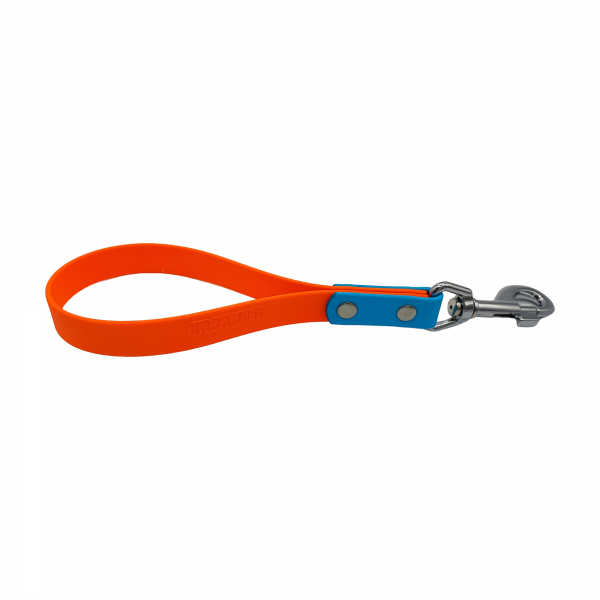 Poignée double orange et bleu ciel - 19mm