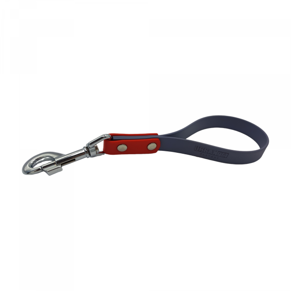 Poignée double gris et rouge - 19mm