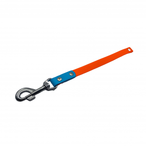 Poignée simple orange et bleu ciel - 19mm