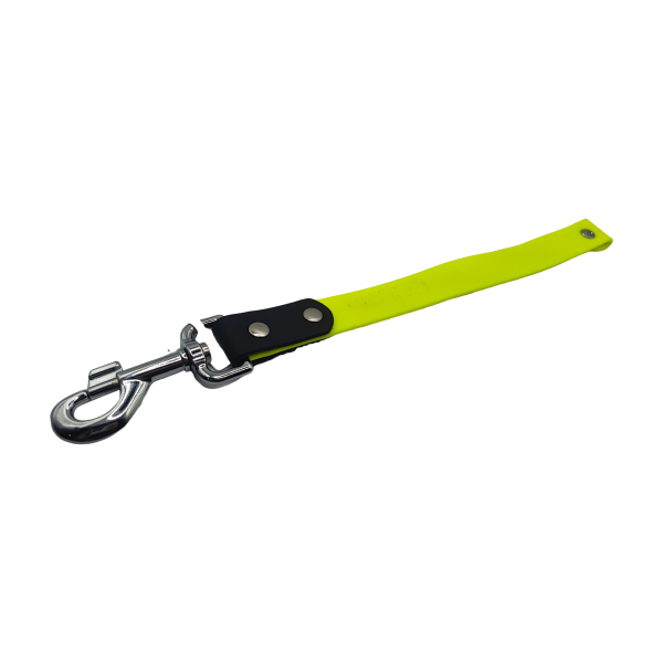 Poignée simple jaune fluo et noir - 25mm
